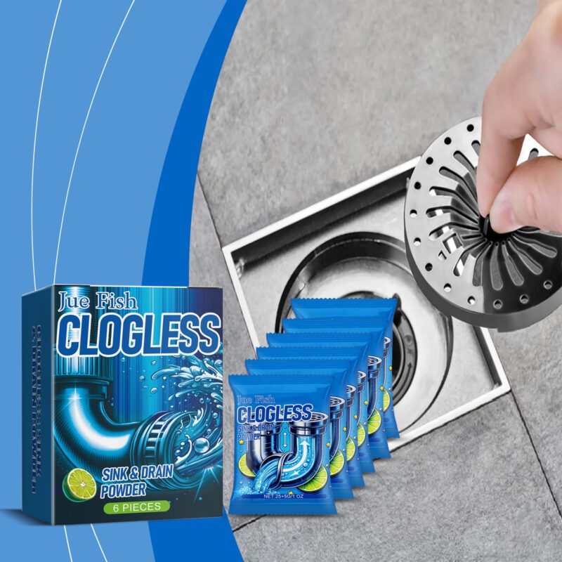 Bathroom Pipe Unblocking Powder - Quick-Dissolving, Safe Drain Cleaner for Household Clogs - Image 2
