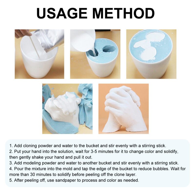 DIY Hand Casting Kit - Safe Household Craft for Preserving Family Memories - Image 6