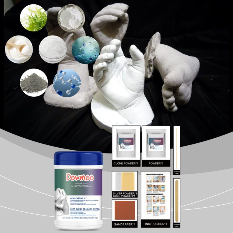DIY Hand Model Powder Set: Household Craft Kit for Lifelike 3D Keepsakes - Image 2