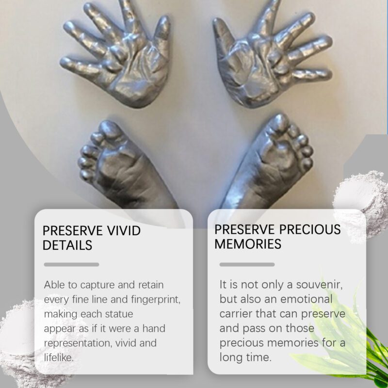 DIY Hand Model Powder Set: Household Craft Kit for Lifelike 3D Keepsakes - Image 3