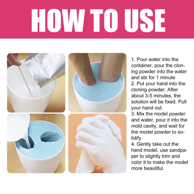 Dowmoo Hand Casting Kit – 3D Homemade Keepsake, Family Craft & Commemorative Gift - Image 5