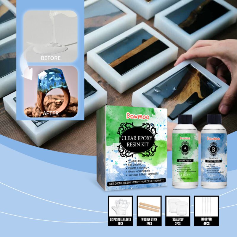 Dowmoo Multi-Purpose Epoxy Resin Kit – Safe Surfaces, Long-Lasting Household Repairs - Image 2