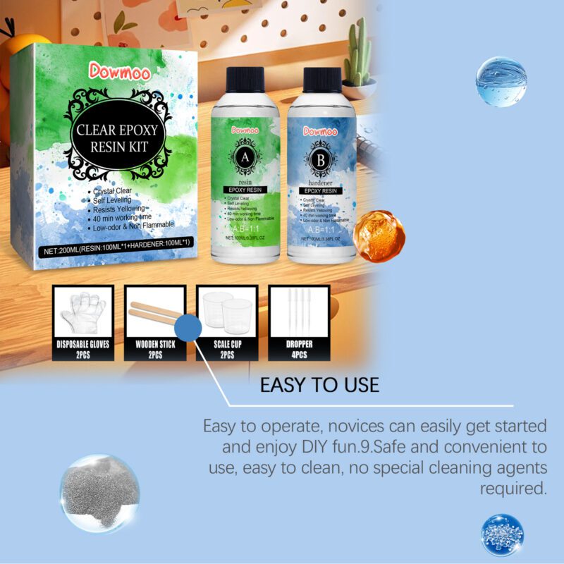 Dowmoo Multi-Purpose Epoxy Resin Kit – Safe Surfaces, Long-Lasting Household Repairs - Image 4