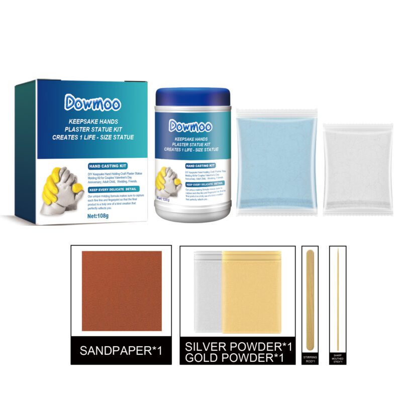 Dowmoon DIY Plaster Mold Kit: Household Craft, Long-Lasting Baby Souvenir, Safe Surfaces