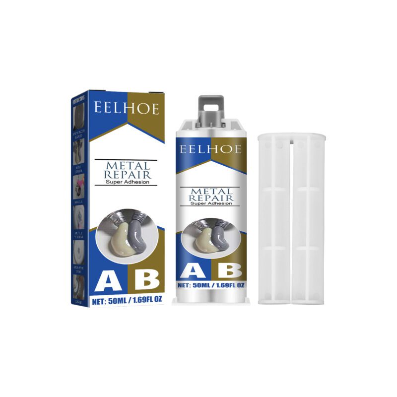 EELHOE 50ml Metal AB Casting Adhesive: Household Crack & Leak Repair, Quick-Dry, High-Temp Resistant