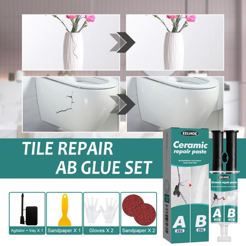 EELHOE Multi-Purpose Ceramic & Metal Tile Repair Paste – Crack Fix, Surface-Safe Adhesive - Image 3