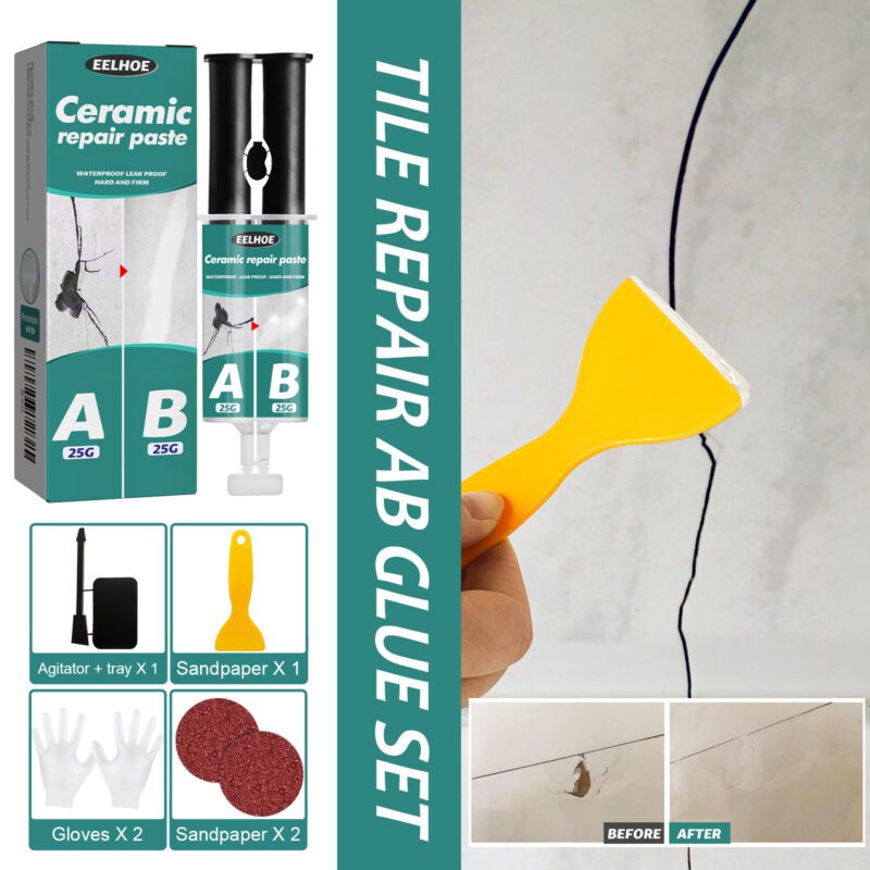 EELHOE Multi-Purpose Ceramic & Metal Tile Repair Paste – Crack Fix, Surface-Safe Adhesive - Image 4