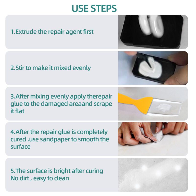 EELHOE Multi-Purpose Ceramic & Metal Tile Repair Paste – Crack Fix, Surface-Safe Adhesive - Image 6