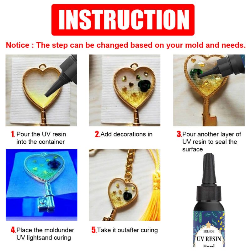 EELHOE Multi-Purpose UV Resin Glue – Surface-Safe, Long-Lasting Household Repair (100g) - Image 5