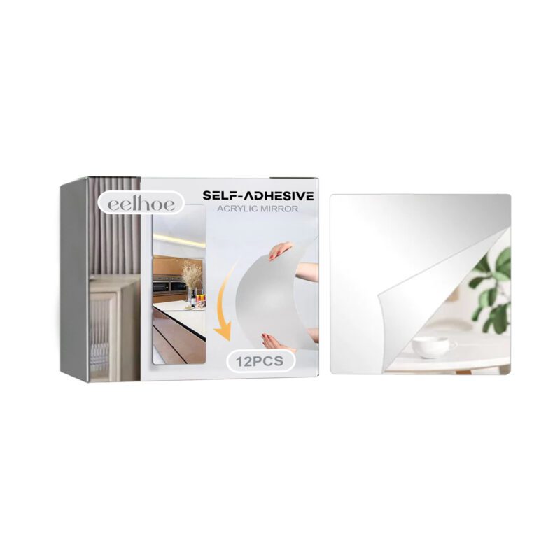 Fall-Proof Self-Adhesive Wall Mirror – Household Decor, Easy Install, Multi-Purpose