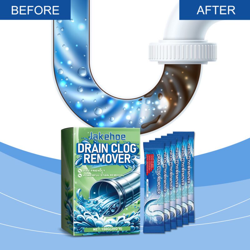 Fast-Acting Drain Cleaner Powder | Kitchen & Bathroom Pipe Unclogger, Safe & Fragrant - Image 2