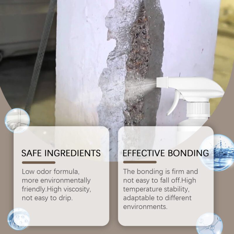 Fast-Curing Wall Peeling Fixative Spray – Interior/Exterior Wall Repair, Long-Lasting Adhesion - Image 4