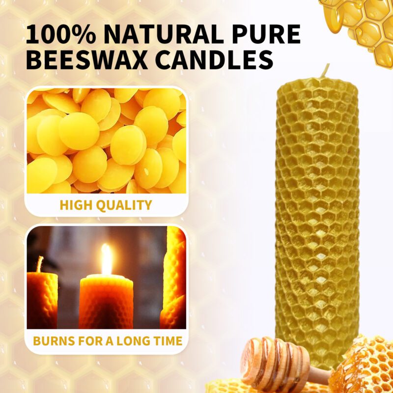 Handmade Beeswax Tablets: Multi-Purpose Household Wax for Furniture, Candles – Long-Lasting, Safe - Image 5