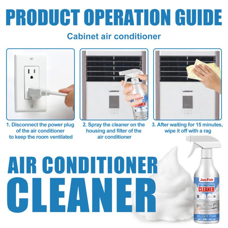 Household Air Conditioner Cleaner – Non-Dismantling, Odorless Foam Descaling, Surface-Safe - Image 5
