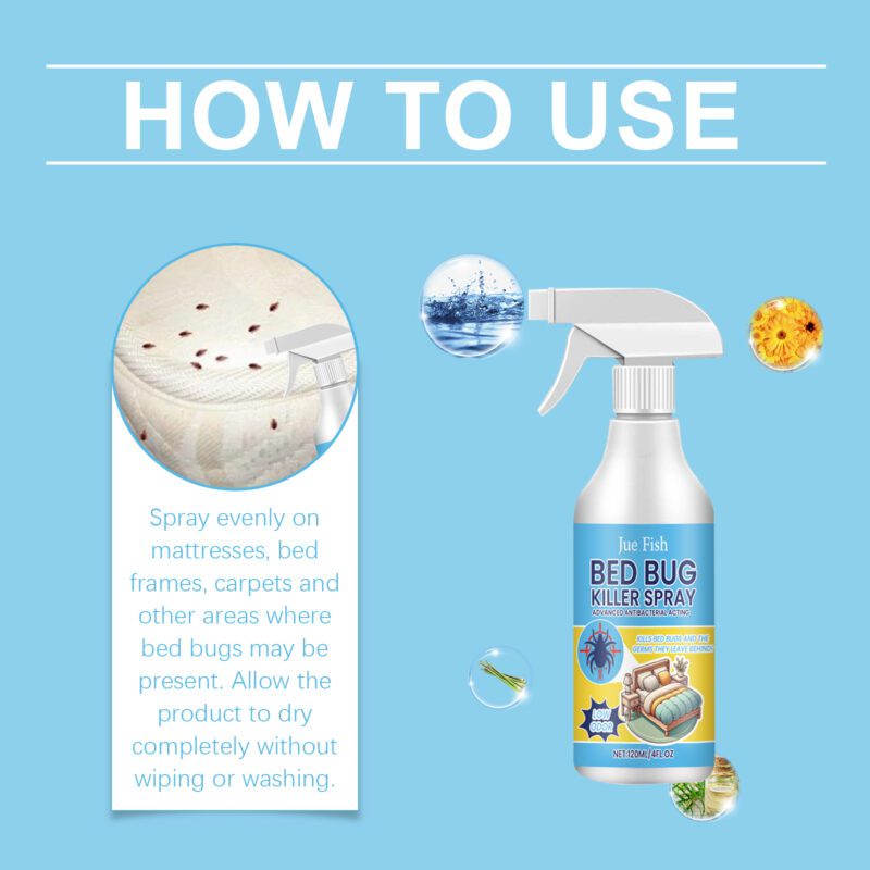 Household Bedbug Spray | Mite Killer, Long-Lasting Pest Control for Beds & Bedrooms - Image 6