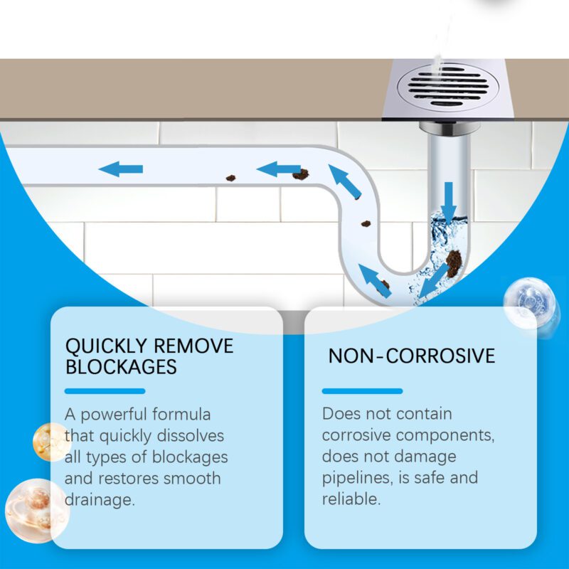 Household Drain Unclogger - Kitchen Toilet Sink Pipe Cleaner, Safe Long-Lasting - Image 3