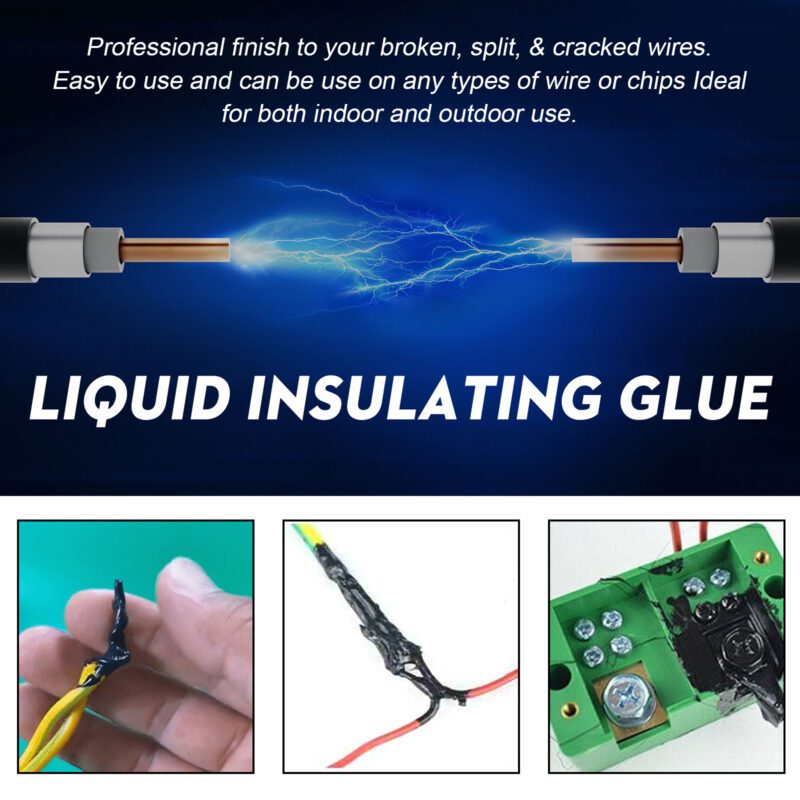 Household Electrical Adhesive: High-Temp, Long-Lasting Wire Repair Sealant (30ml White) - Image 5