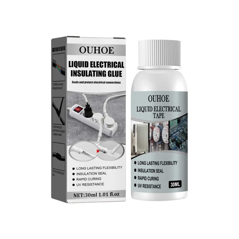Household Electrical Adhesive: High-Temp, Long-Lasting Wire Repair Sealant (30ml White)