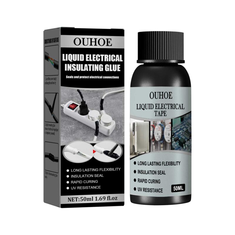 Household Electrical Insulating Adhesive: Long-Lasting, Surface-Safe Wire Repair Glue (50ml Black)