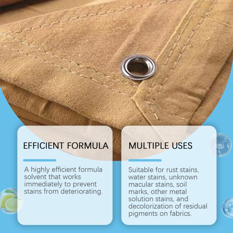 Household Fabric Rust Remover: Gentle, Color-Safe Stain Cleaner - Image 3