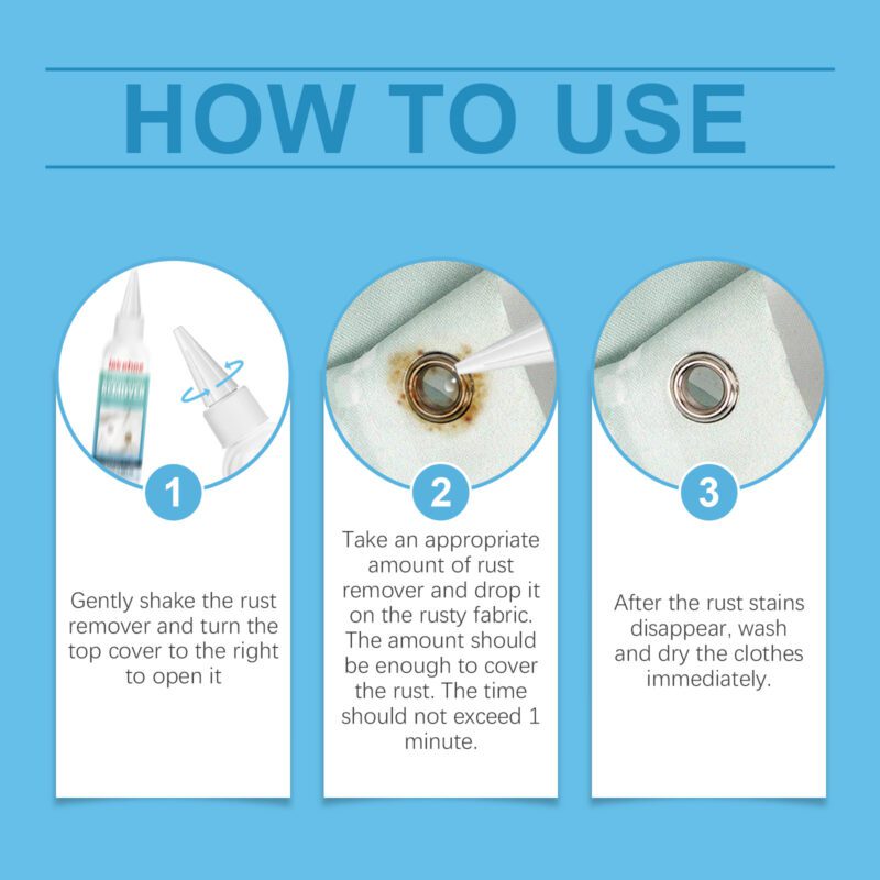 Household Fabric Rust Remover: Gentle, Color-Safe Stain Cleaner - Image 6