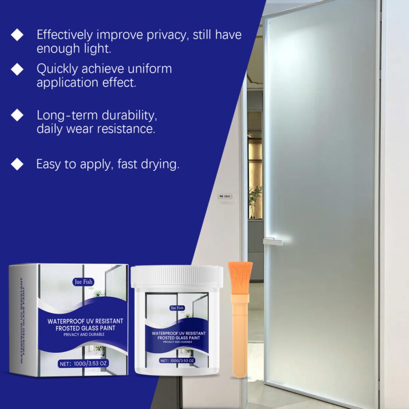 Household Frosted Glass Paint: Privacy, Light Control, Surface-Safe Coating - Image 3