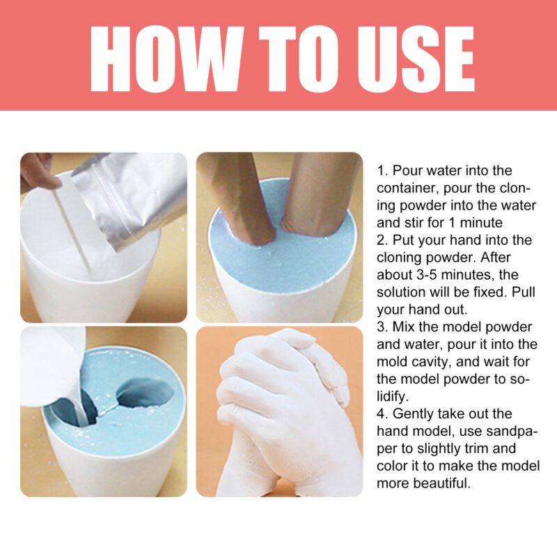 Household Hand Casting Kit: Homemade Keepsake Craft for Family Memories - Image 5