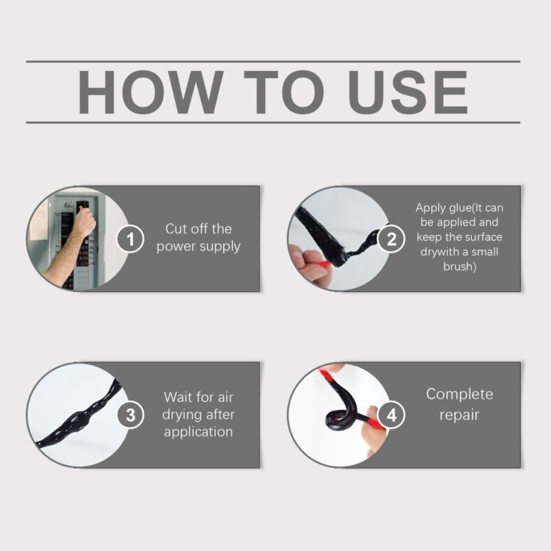 Household Liquid Electrical Tape – Long-Lasting Waterproof Insulation for Wire Repairs - Image 5
