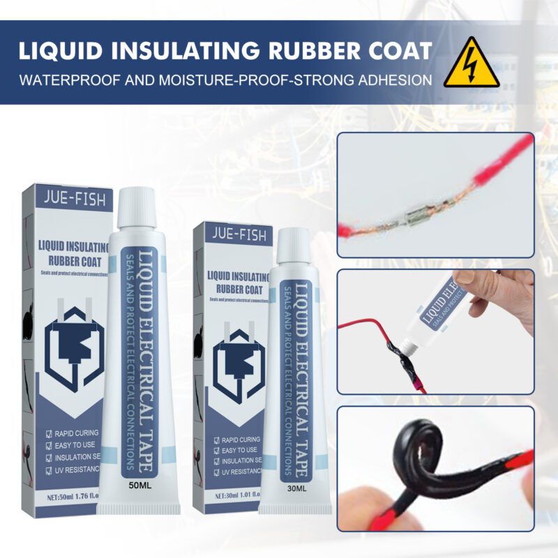 Household Liquid Insulating Tape: Multi-Purpose, Surface-Safe Circuit Sealant (50ml Black) - Image 2