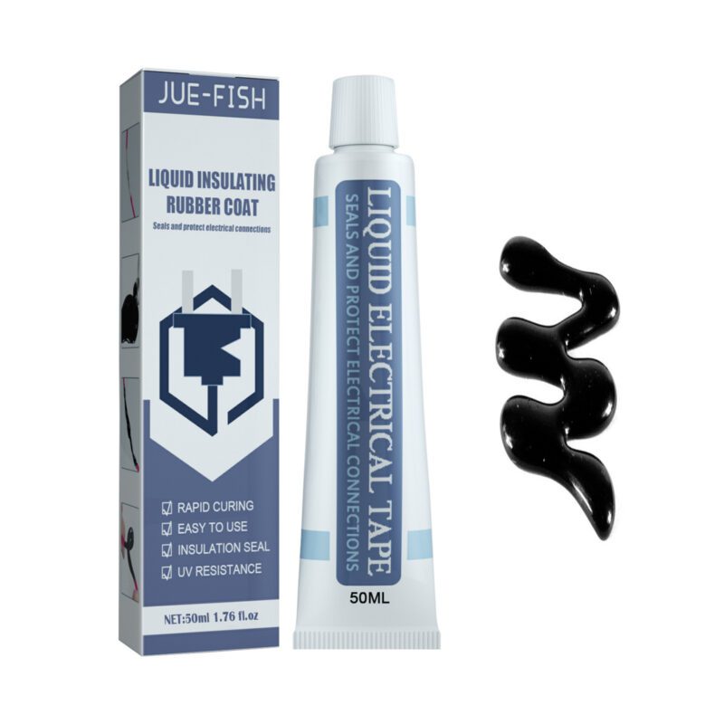 Household Liquid Insulating Tape: Multi-Purpose, Surface-Safe Circuit Sealant (50ml Black)