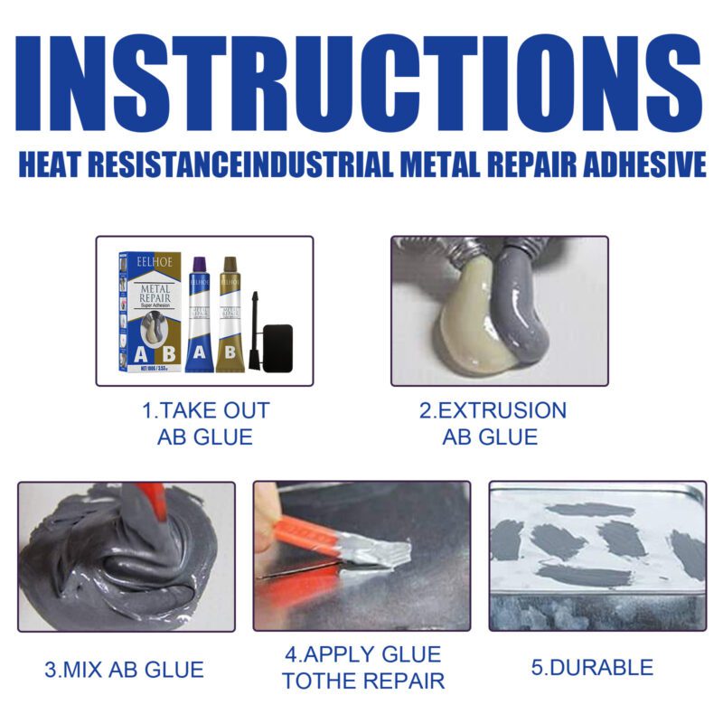Household Metal Repair Adhesive: Multi-Purpose, Surface-Safe Fix for Furniture & Kitchen - Image 5
