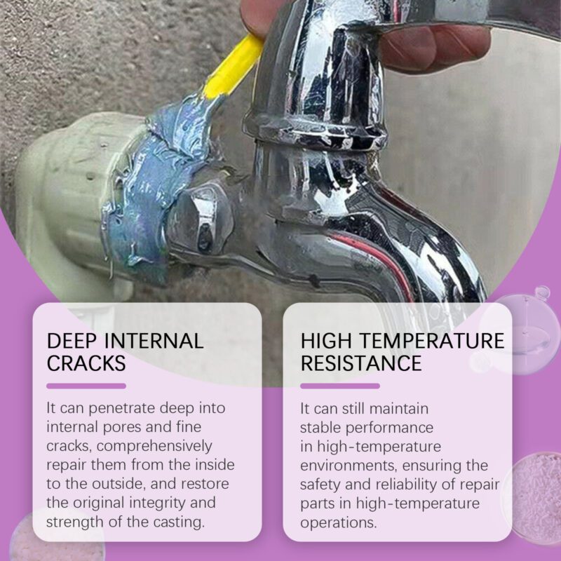 Household Metal Repair Adhesive: Waterproof Crack Sealant, Long-Lasting Surface-Safe - Image 3