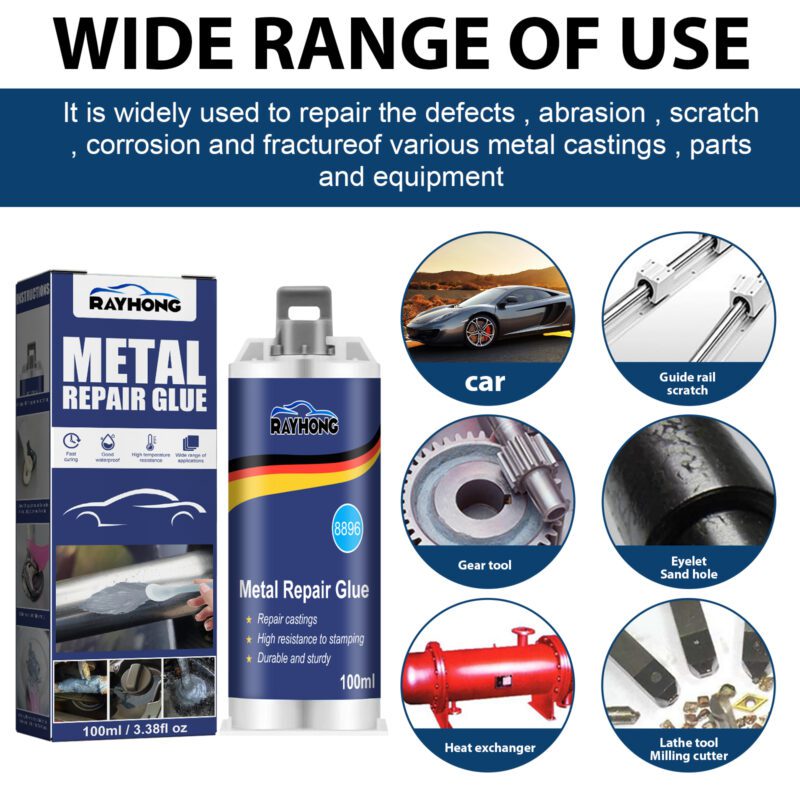 Household Metal Repair Adhesive – Strong, Long-Lasting, Surface-Safe (100ml) - Image 6