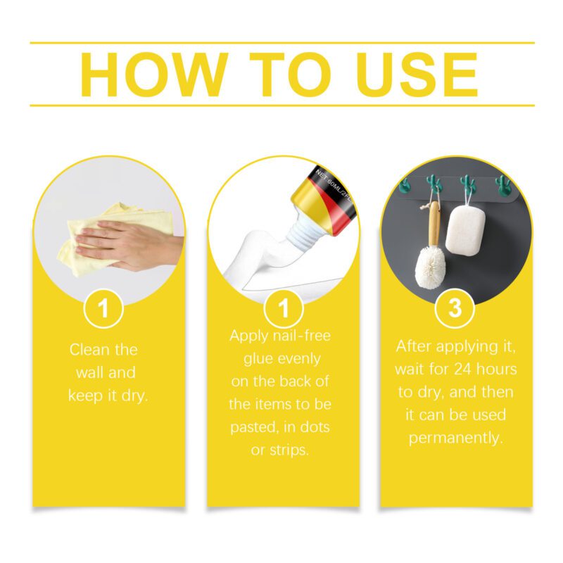 Household Multi-Purpose Nail-Free Glue – Surface-Safe, Long-Lasting Bond for Wood/Plastic/Ceramic - Image 6