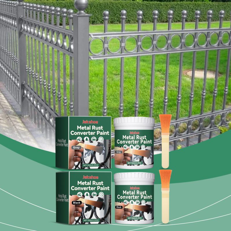 Household Rust Conversion Paint: Long-Lasting, Surface-Safe Metal Coating for Furniture & Railings - Image 2
