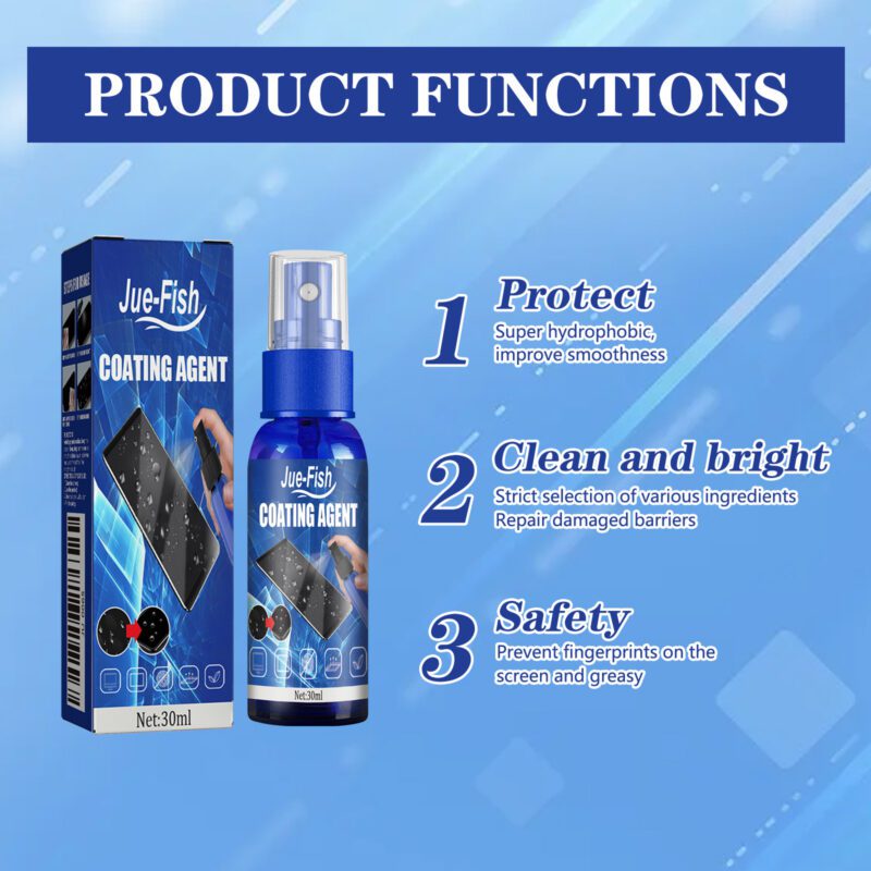 Household Screen Cleaner: Anti-Scratch, Long-Lasting Glass Hydrophobic Coating Solution - Image 3