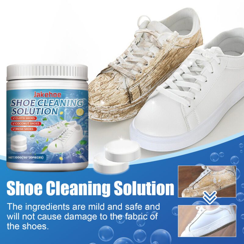 Household Shoe Cleaner Tablets: Multi-Purpose, Surface-Safe White Sneaker Brightener - Image 4