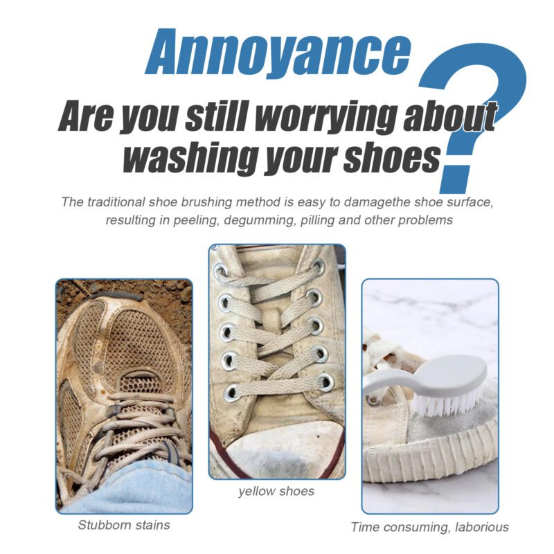 Household Shoe Cleaner: White Shoe Whitener, Long-Lasting Stain Removal, Surface-Safe - Image 3