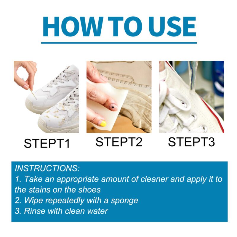 Household Shoe Cleaner: White Shoe Whitener, Long-Lasting Stain Removal, Surface-Safe - Image 6