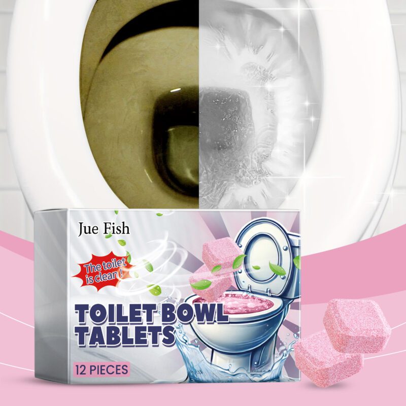Household Toilet Cleaner Effervescent Tablets: Quick Dissolve, Deodorize & Descale - Image 2