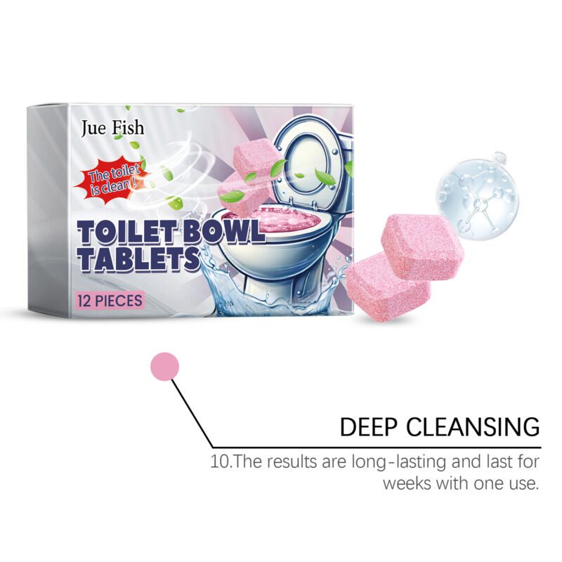 Household Toilet Cleaner Effervescent Tablets: Quick Dissolve, Deodorize & Descale - Image 4