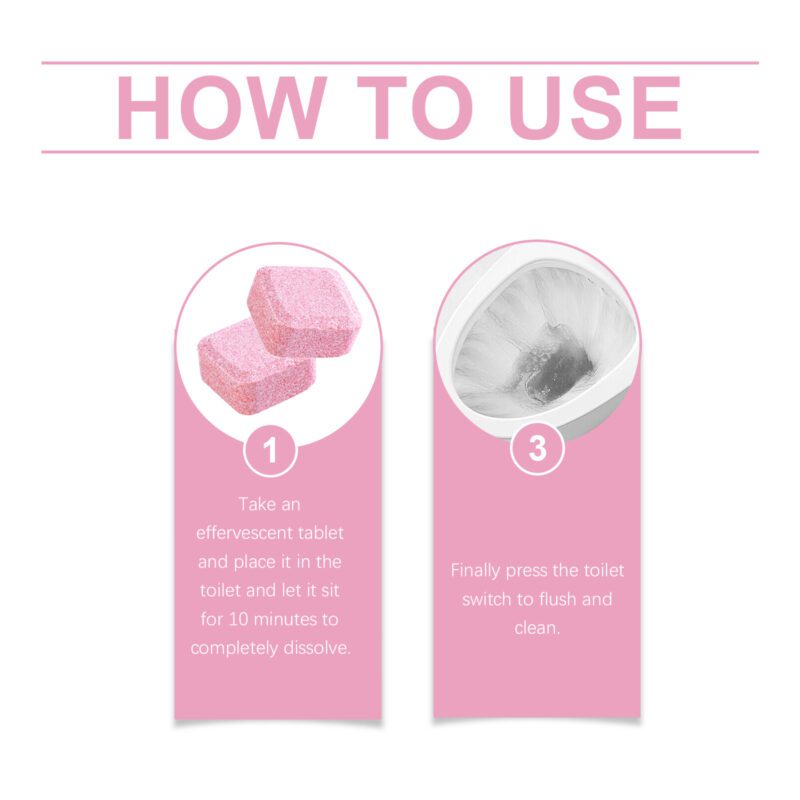 Household Toilet Cleaner Effervescent Tablets: Quick Dissolve, Deodorize & Descale - Image 6