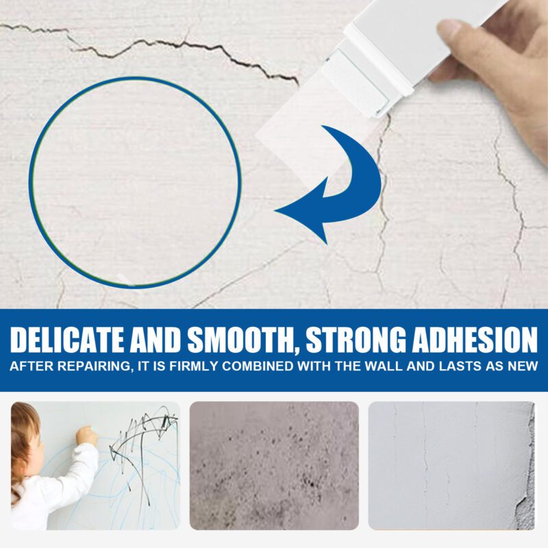 Household Wall Repair Roller Brush: Multi-Purpose, Long-Lasting Crack & Graffiti Cover (White) - Image 3