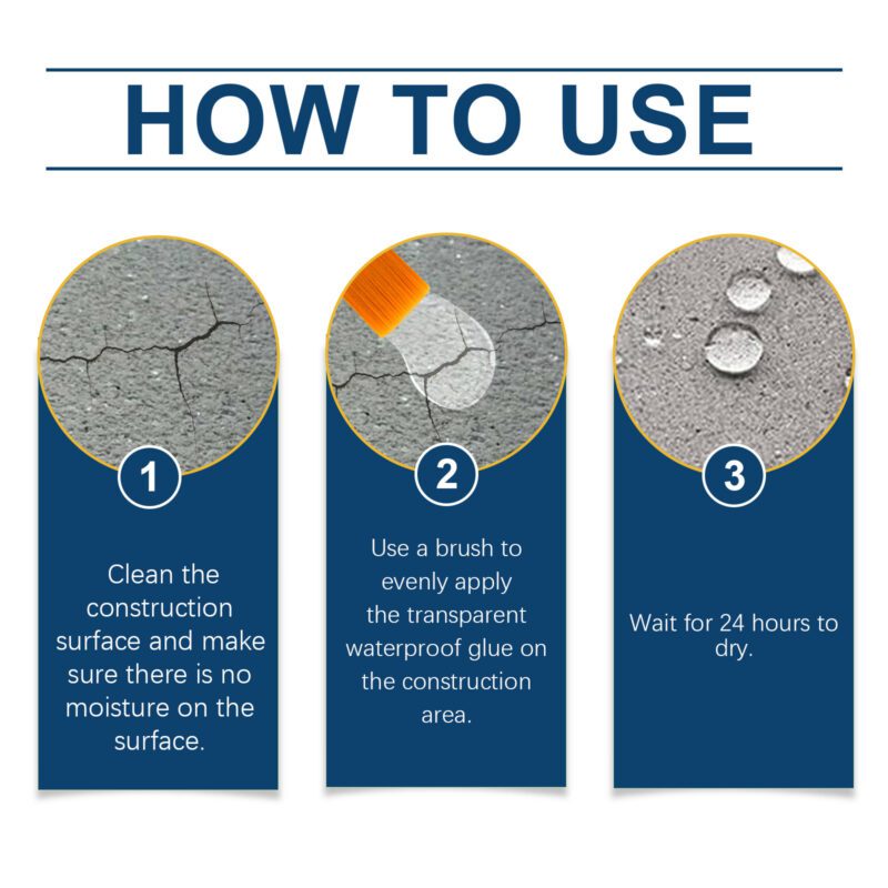 Household Waterproof Adhesive: Leak Repair Glue for Bathroom Tiles, Long-Lasting Seal (100g) - Image 5