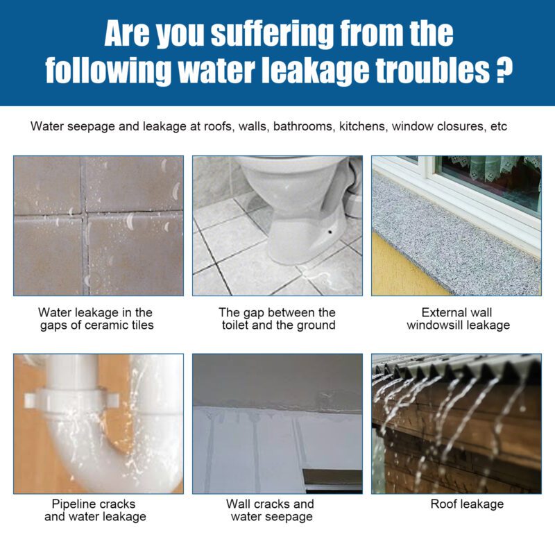 Household Waterproof Adhesive: Multi-Purpose Leak Proof Sealant for Bathroom, Kitchen (Long-Lasting, Surface-Safe) - Image 3