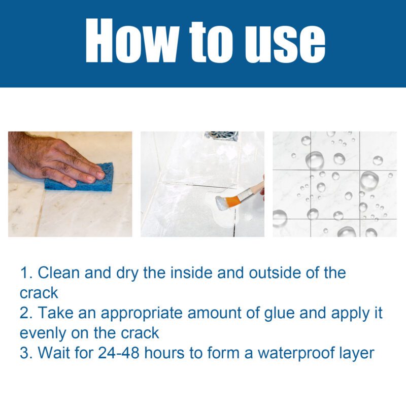 Household Waterproof Adhesive: Multi-Purpose Leak Proof Sealant for Bathroom, Kitchen (Long-Lasting, Surface-Safe) - Image 6