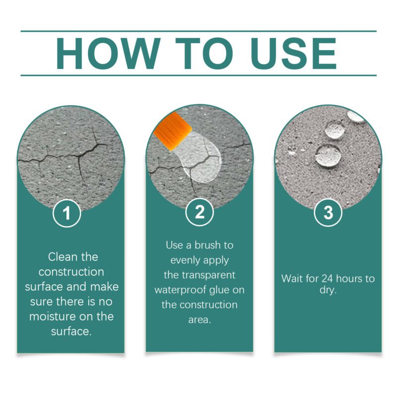 Household Waterproof Glue - Tile Wall Leak Repair, Long-Lasting Surface-Safe Sealant - Image 5