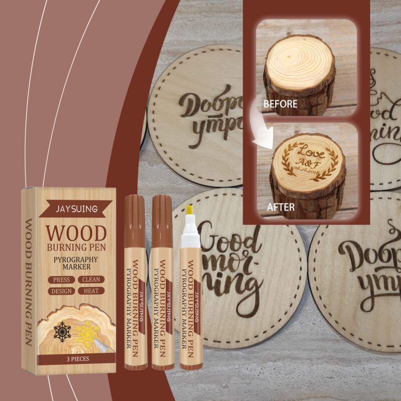Household Wood Pyrography Pen – Multi-Purpose, Long-Lasting DIY Furniture Art Marker - Image 2