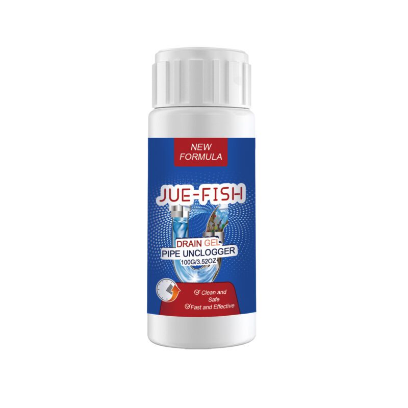 JUE-FISH Drain Gel Unclogger: Kitchen & Bathroom Drain Cleaner, Odor Eliminate, Clog Prevention