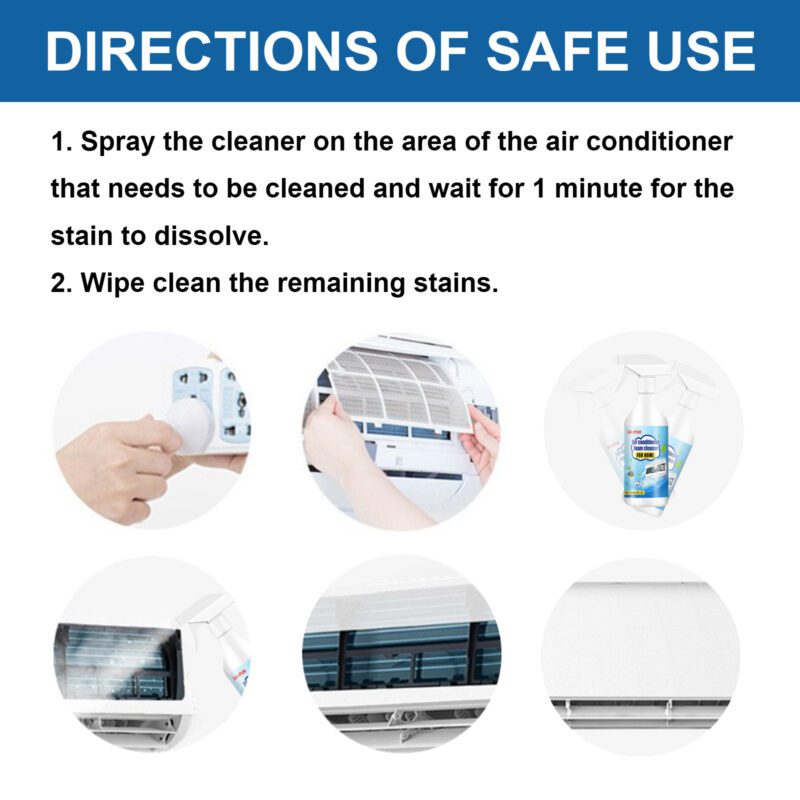 Jakehoe AC Foam Cleaner: Long-Lasting, Surface-Safe Home Air Conditioner Cleaning - Image 6